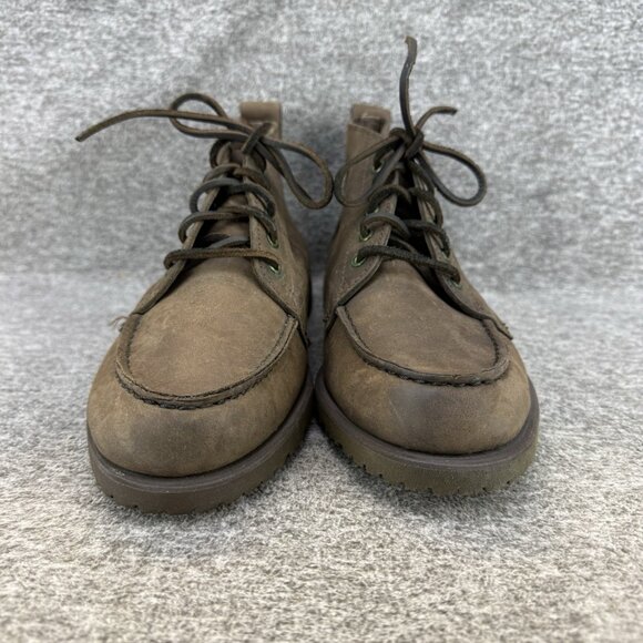 ✅Mens 8.5M Sebago Moc Toe Chukka Boots Cooktown Brown Leather Waterproof 55-987 main image 5